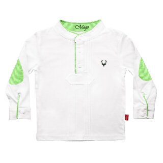 Pfoadl Shirt langarm/grün 18-24 Mon. (86/92) kS