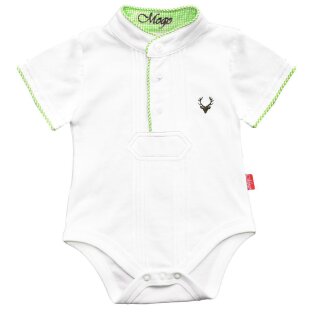 Pfoadl Body kurzarm/grün 0-3 Mon. (50/56) XS