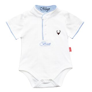 Pfoadl Body kurzarm/blau 12-18 Mon. (80/86) L
