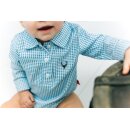 Mogobody vichy blau langarm 6-12 Mon. (74/80) M