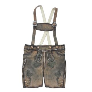Echte Lederhose "TIM" mit grün