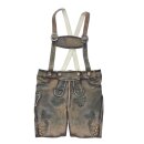 Echte Lederhose "TIM" mit grün