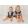 Mugler Body langarm blau 3-6 Mon. (62/68) S