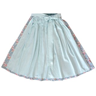 Schürze Savoia DAMEN, Leinen türkis dM - 40/42