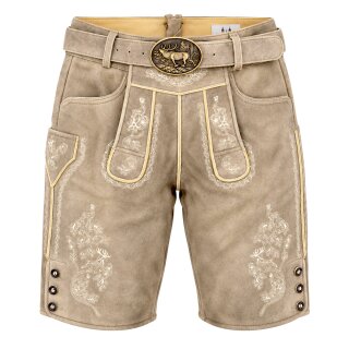 Echte Herrenlederhose aus Wildbockleder "LEO" col.72